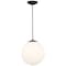 Access Lighting Pearl, Pendant, Matte Black Finish, Opal Glass 23944-MBL/OPL - alternate 7